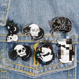 halloween horror dark animals enamel pins Cute Anime Movies Games Hard Enamel Pins Collect Cartoon Brooch Backpack Hat Bag Collar Lapel Badges
