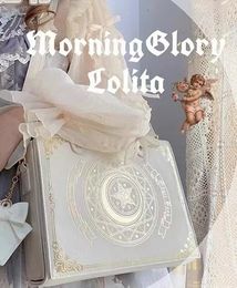 JIAERDI Harajuku Lolita Bag Women Preppy Style Jk Moon Magic Book Shoulder Bags Ladies Elegant Sweet Cute Handbag Y2k 240309