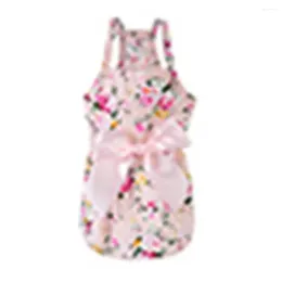 Dog Apparel Great Dress Charming Fine Texture Cotton Medium Cat Floral Pet Summer Clothing Clothes Machine Washable