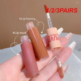 Lip Gloss 1/2/3PAIRS Moisture Lipstick Mirror Water 3 Colours Soft Silky Glaze Cosmetics Double Head Lipgloss