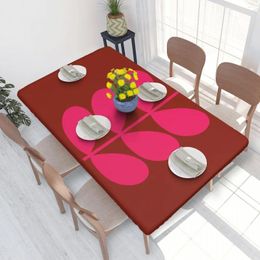 Table Cloth Rectangular Oilproof Solid Stem Cerise Bold Fuchsia Cover Orla Kiely 4FT Tablecloth For Picnic
