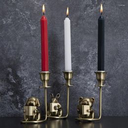 Candle Holders Centre Metal Candles Modern Winter Small Apartment Unique Nordic Kaarshouder Decorative Items For Home