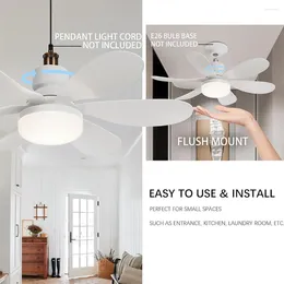 Nordic Indoor Ceiling Fan Lamp 30W/40W Bedroom With Remote Control 86V-265V E26/E27 Base All-in-one For Bedro