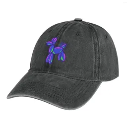 Berets Balloon Animal Purple Blue Green Dog Cartoon Cowboy Hat Snap Back Luxury Man In The Black Women Caps Men's