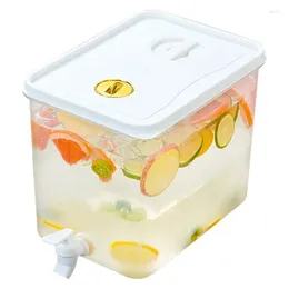 Hip Flasks Lemonade Dispenser Large Drink With Spigot And Philtre Record Storage Date Refrigerator Water Pitcher Cold