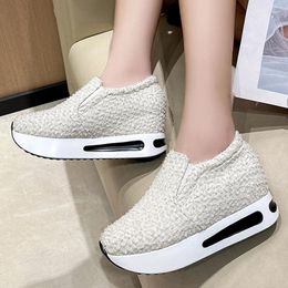 Casual Shoes Women Platform Sneakers Fashion Slip On Comfortable Outdoor Breathable Tennis For Female Plus Size 35-42