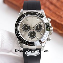 WF Factory Made Men's Watches 116500 40mm ETA7750 Movement Night light waterproof Automatic Mechanical Watch Sapphire Stainless Steel Ceramic Timer Wristwatches-1