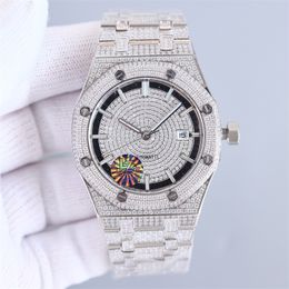 Montre DE luxe mens watches 41X11mm automatic mechanical movement steel Relojes babysbreath diamond watch Wristwatches