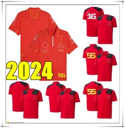 2425 Sainz Charles Leclerc Schumacher Vettel F1 Formula 1 one jersey national team rugby Jerseys men home away polo shirts uniform 2324 2024