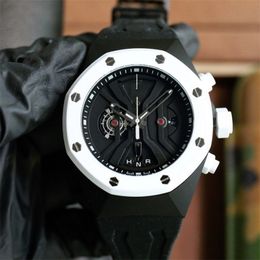 44X18mm montre de luxe mens watches Japanese multifunctional os quartz movement luxury watch Wristwatches Relojes waterproof 01