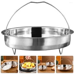 Double Boilers Hair Steamer Stainless Steel Rice Cooker Basket Plug-in Steaming Food For Pot Rack Insert