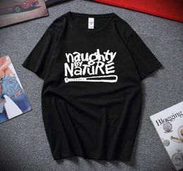 Naughty By Nature Old School Hip Hop Rap Skateboardinger Music Band 90s Bboy Bgirl Tshirt Black Cotton T Shirt Top Tees X06214095741