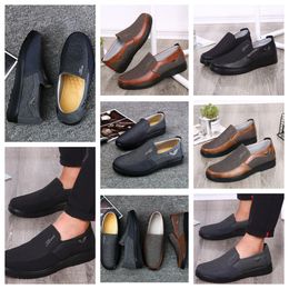 GAI comfortable Men Shoes Black Shoes Round Toe party Outdoor banquet suit Men Business heel designer Shoe EUR 38-50 softs