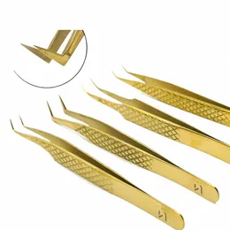 advanced Precisi False Eyeles Tweezers False Eyel Extensis Persal Curved Strip Eyeles Brow Clamps Makeup Tools G0XF#