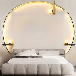 Wall Lamp Modern LED Lamps Minimalist Stripes Decorative Sconce For Bedroom Bedside Home Living Room Background Lighting Lustre