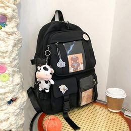 School Bags Kawaii Bag For Girls Teenage Cute Schoolbag Student Women Backpack Large Aesthetic Laptop Rucksack Preppy Travel Backapck