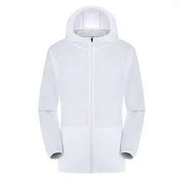 Men's Jackets Soft Sun Protection Coat Ultra-light Men Ladies Zipper Quick Dry Jacket Streetwear