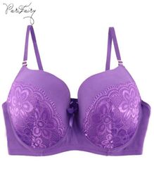 PariFairy Big Cup F G Bra Full Coverage Underwire Support Mould Cup Back Closure 3 Hook and Eyes Adjustedstraps 42 44 46 483676455