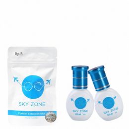 original Sky Ze Glue Eyeles Extensi Glue 5g Low Irritati 1-2s Dry Retenti 6-7 Weeks False Les Glue Makeup Tools I24S#