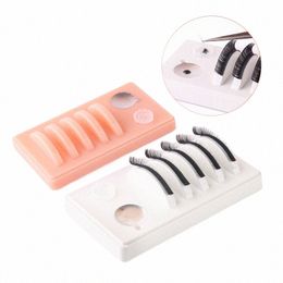 newcome Individual Eyel Extensi Grafing Assistor Durable False Eyel & Glue Holder L Stand Pallet Les Makeup Tools o19U#