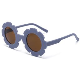 Vintage Sun Flower Kids Sunglasses for Boy Girls Toddler Lovely Baby UV Protection Sun Glasses Children Accessories 1-6Y