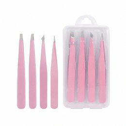 4pcs/set For Eyebrows Makeup Sets Eyebrow Tgs Eye L Extensi Supplies Eyel Tweezers False Eyeles Tools Beauty a9PZ#