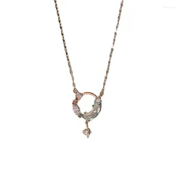 Chains Dream Starry Sky Necklace Women's 2024 Zircon Pendant Collar Chain