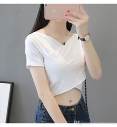 High Street Women White Black Crop Tops Striped Blouse Lace Deep V Neck Long Lantern Sleeve Shirts Eleghant Lady Waist off shoulder Tops 003