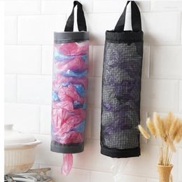 Storage Bags ORGANBOO Kitchen Garbage Bag Wall-mounted Extraction Nylon Round Sorting Debris Household Tools