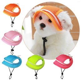 Dog Apparel Summer Pet Hat Breathable Sunshade Cat Bow Princess Ear Leaking Puppy Santa Hats Cupcakes