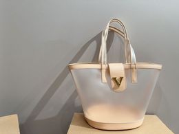 24SS Women's Luxury Designer Jelly Tote Bag Women's Handbag Shoulder Bag Elbow Bag Shopping Bag Makeup Bag Purse 28CM Xtshh