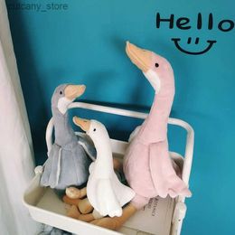 Stuffed Plush Animals 28/35/50cm Soft White Duck Plush Toys Cute Long Neck Goose Stuffed Animal Doll Giant Plush Toys For Girls Children Free Shipping L240320