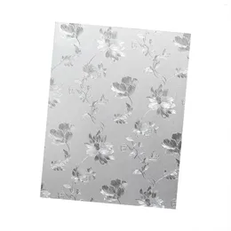 Window Stickers Privacy Film Flower Shape No Glue Creative Heat Blocking For Cafe El Office Home Bathroom Door