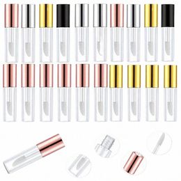 100pcs Portable 2ml Clear Lip Gloss Tube Empty Mini Lip Balm Bottles Sample Ctainers for Travel Women Girls DIY Makeup Lip oil R4IH#