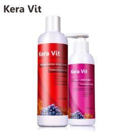 Sets Brazilian Grape Keratin Hair Treatment 1.6% Formaldhyde Straighten Hair+Daily Hair Conditioner For Protection Free Shipping