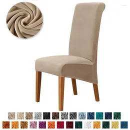 Chair Covers High Back & Universal Elastic Cover Super Soft Velvet Dining Room Kitchen Office Home Seat Protectors