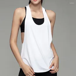 Active Shirts Sleeveless Yoga Vest Sport Singlet Women Athletic Fitness Tank Tops Gym Running Training