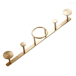 Hangers Brass Coat Rack Nordic Room Wall-Mounted Towel Hanger Ring Bathroom Clothes Hook Row