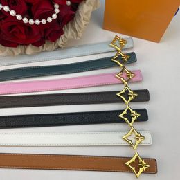 Designer belt 2.5 cm wide high quality women's belt buckle fashion women's belt 7 Colours available white belt genuine leather belt