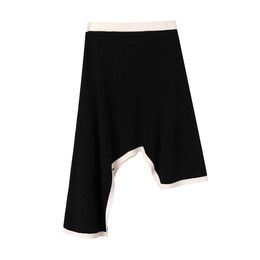 Rws Gots Grs 100% Merino Wool Autumn Winter Urban Commuting Ladies Elegant Irregular Short Skirt for Women