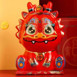 Boxes Colorfast Zodiac Dragon Piggy Bank Decorative Porcelaneous Cartoon Money Jar Saving Pot Bedroom Model Dragon Statue