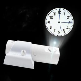 5 Colours Variable Projection Digital Wall Clock Remote Control 180-degree Rotating ArabicRoman Numeral Dial Desk Table Clock 240322