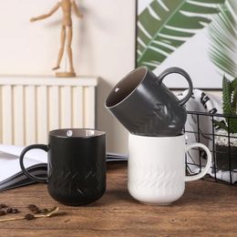 Mugs 350ml Nordic Creative Ceramic Mug Home Office Girls Minimalist Breakfast Cup High Beauty Temperature Resistance Water