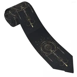 Bow Ties Constellation Pattern Tie Novelty Line Art Wedding Party Neck Men Casual Necktie Accessories Custom Collar