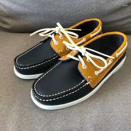 Casual Shoes 2024 Shoe Adult Anti-Slip Driver For Women Comfortable Loafers Mens Good Quality Leather Boat