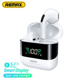 Earphones Remax TWS10 Plus Dynamic Mini HIFI Metal Bluetooth Headphones Digital Display In Ear Stereo Fidelity Music Wireless Earphones