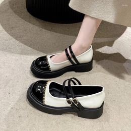 Dress Shoes Mixed Colors For Woman 2024 Spring Shallow Mouth Casual Round Toe Non-slip Fashion Women's Zapatos Para Mujeres