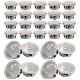 Disposable Cups Straws 50 Pcs Bread Pan Baking Pans Lids Mould Cake Cup Aluminium Alloy Mini Tart Pudding Making Moulds Containers Cupcake