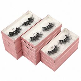 25mm Wholesale False Eyeles 4/100 Pairs Mink Les Dramatic 5D Real Mink Eyeles In Bulk Thick Fake Les Make up Tools x1Xh#