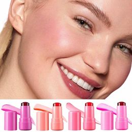 milk Jelly Blush Stick 0.18 oz Sheer Lip & Cheek Stain Cheek Tint Buildable Watercolour Finish Makeup Blush for All Skin Tes S28S#